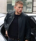 Charlie Hunnam Black Casual Leather Jacket photo 2