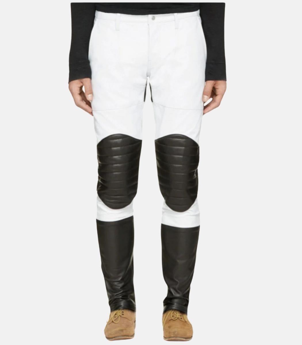 2-43-2.jpg Men's Stylish Quilted Knee Panels leather Pants