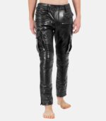Men's Black Leather Pants Premium Cowhide Leather