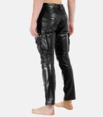 Men's Black Leather Pants Premium Cowhide Leather photo 4