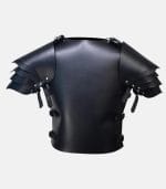 Classic Black Leather LARP Chest Armor with Stud Style photo 3